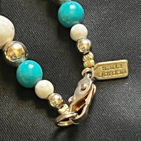 Karla Jordan‎ Vintage Statement Pendant Bead Chain Necklace - Picture 3 of 6